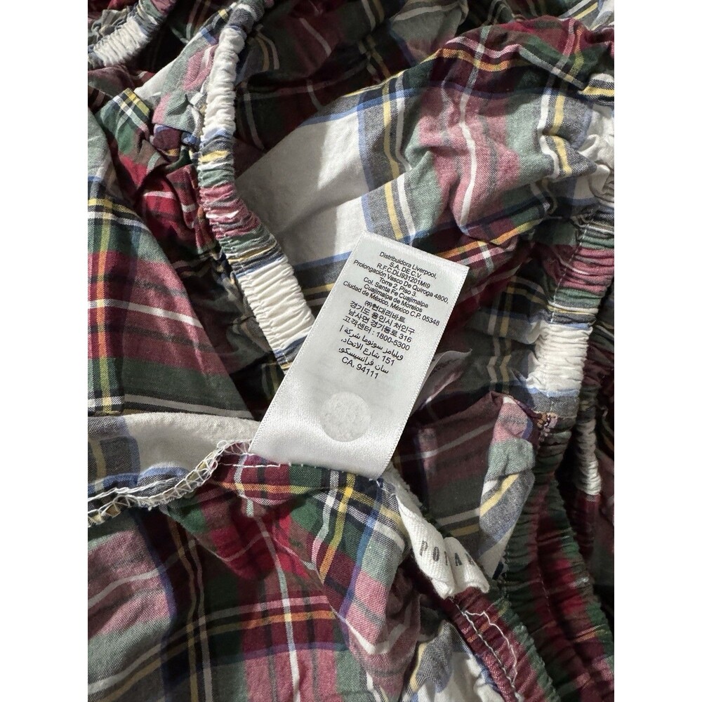 Pottery Barn Plaid King Fitted Bed Sheet Cotton - Picture 4 of 6